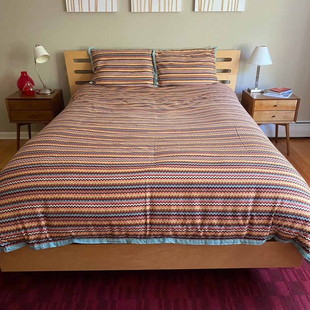 Isaac Mizrahi duvet cover & shams